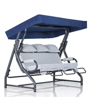 Salvia 3 Kişilik Bahçe Balkon Teras Salıncağı (Antrasit)