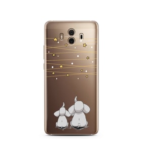 Filler Tasarımlı Süper Şeffaf Silikon Telefon Kılıfı Huawei Mate 10 Pro