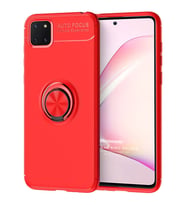 Microsonic Samsung Galaxy Note 10 Lite Kılıf Kickstand Ring Holder Kırmızı