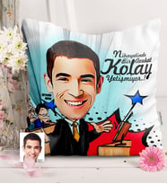 BK Gift Kişiye Özel Bay Avukat Karikatürlü  Yastık  3
