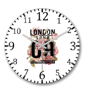 London Soho Duvar Saati Bombeli Gercek Cam