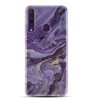 Kılıfland Huawei Y6P Kılıf Silikon Resimli Kapak Abstract Purple Stok 1070