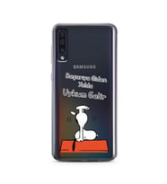 Snoopy Tasarımlı Süper Şeffaf Silikon Telefon Kılıfı Samsung A50