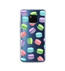 Macaron Tasarımlı Süper Şeffaf Silikon Telefon Kılıfı Huawei Mate 20 Pro