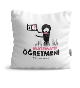 BK Gift Kişiye Özel Matematik Öğretmeni  Yastık  1