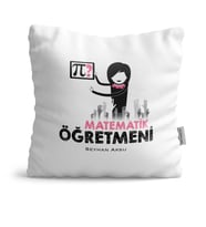 BK Gift Kişiye Özel Matematik Öğretmeni  Yastık  1