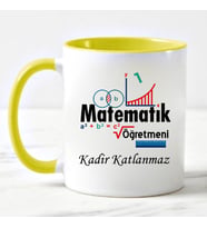 Matematik Öğretmeni  Kupa Bardağı (Sarı)
