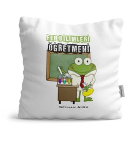 BK Gift Kişiye Özel Fen Bilimleri Öğretmeni  Yastık  2