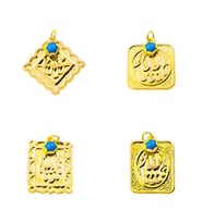 Allah Yazılı 14 Ayar Altın Maşallah