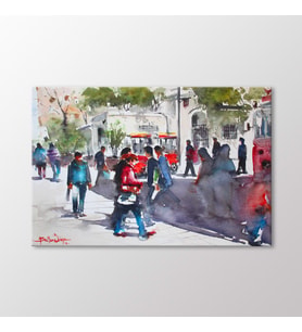 Arty Tablo Suluboya Meydan Tablo (Karışık)