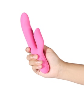Pearly Dil Hareketi Yapabilen Şarjlı G-Spot ve Klitoris Uyarıcı Mor Vibratör