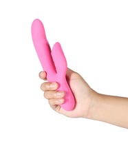 Pearly Dil Hareketi Yapabilen Şarjlı G-Spot ve Klitoris Uyarıcı Mor Vibratör