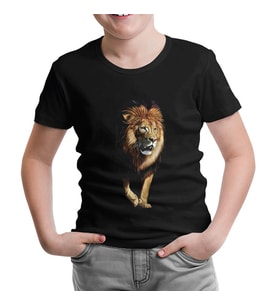 Aslan 2  Siyah Çocuk Tshirt