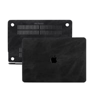 MacBook Air Kılıf HardCase A1369 A1466 ile Uyumlu Koruyucu Kılıf Fabric01 (Siyah)