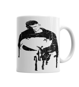 Justiceiro Modelo Kupa Bardak Porselen