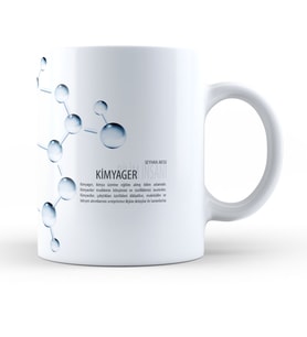 BK Gift Kişiye Özel Mesleki Kimyager Kupa Bardak