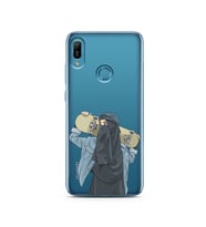 Kaykay Kız Tasarım Süper Şeffaf Silikon Telefon Kılıfı Huawei Y6 (Prime) 2019