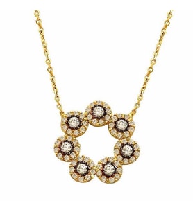 Papatya Kolye 2,88 Gram 14 Ayar Altın (Sarı)
