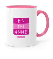 BK Gift Kişiye Özel En İyi Anne Pembe Kupa Bardak  4