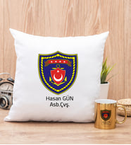 Deniz Kuvvetleri Yastık ve Gold Kupa Bardak
