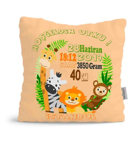 BK Gift Kişiye Özel Çocuklar Yavru Ağzı Yastık 64827