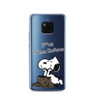 Snoopy Tasarımlı Süper Şeffaf Silikon Telefon Kılıfı Huawei Mate 20 Pro 