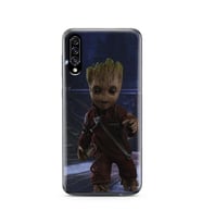Baby Groot Tasarım Süper Şeffaf Silikon Telefon Kılıfı Samsung A30s