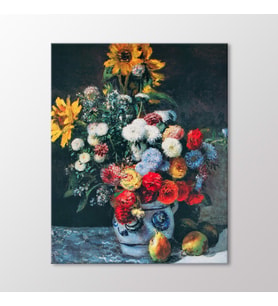 Arty Tablo Vazodaki Çiçekler Tablo (Karışık)