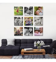 9 Parçalı Kanvas Tablo 25x25 cm