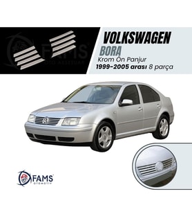 VW Bora Krom Ön Panjur 8 prç. 1998-2005 P. Çelik