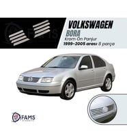 VW Bora Krom Ön Panjur 8 prç. 1998-2005 P. Çelik