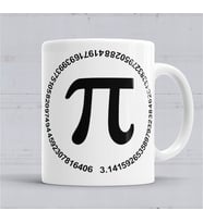 Matematik Daire Pi Sayısı Kupa Bardak  Porselen