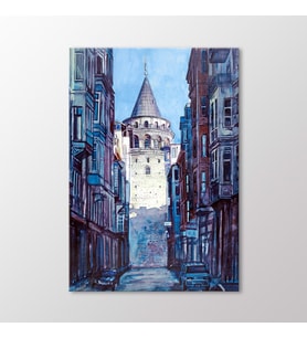 Arty Tablo Suluboya, Galata Kulesi Tablo (Karışık)