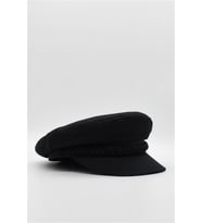 Erkek Şapka Driver Kasket Flat Cap Kaptan Şapkası - Siyah