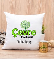Çevre Mühendisi Yastık ve Gold Kupa Bardak