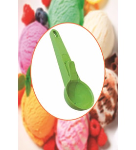 Pratik Mandallı Plastik Dondurma Servis Sunum Kepçesi Kaşığı (Karışık)