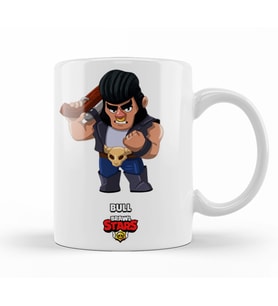 Brawl Stars Bull Kupa Bardak Porselen