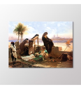 Arty Tablo Nil Kenarında Bir Teras 1878 Tablo (Karışık)