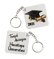 Mezuniyet Hediyesi İsimli Kişiye Özel Anahtarlık