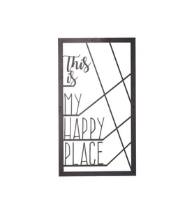 My Happy Place Metal Duvar Tablosu