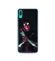 Örümcek Adam Tasarım Süper Şeffaf Silikon Telefon Kılıfı Huawei Y7 Prime 2019