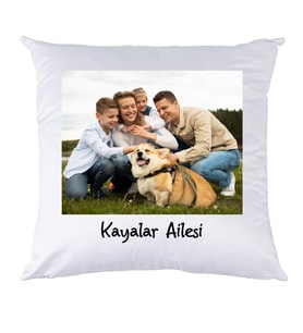 Biresimden Kişiye Özel Fotoğraflı ve Mesajlı Yastık