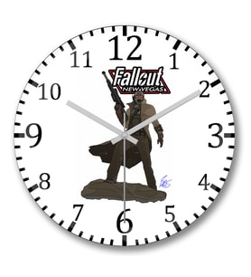 Fallout Ncr Veteran Ranger Duvar Saati Bombeli Gercek Cam