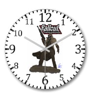 Fallout Ncr Veteran Ranger Duvar Saati Bombeli Gercek Cam