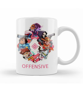 Overwatch  Offensive Kupa Bardak Porselen