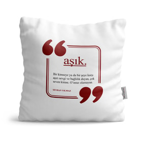 BK Gift Kişiye Özel Aşık Dekoratif Yastık  3