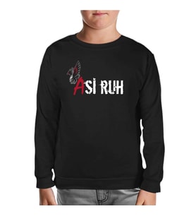 Asi Ruh Siyah Çocuk Sweatshirt