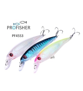 PROFISHER 3 Renk Set 2 Kanca Sahte Balık Yem 13,4 gr 11 cm Minodot