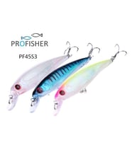 PROFISHER 3 Renk Set 2 Kanca Sahte Balık Yem 13,4 gr 11 cm Minodot