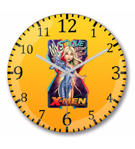 X Men Mutan t And Proud Duvar Saati Bombeli Gercek Cam